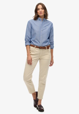 Superdry Blouse 'Oxford' in Blauw