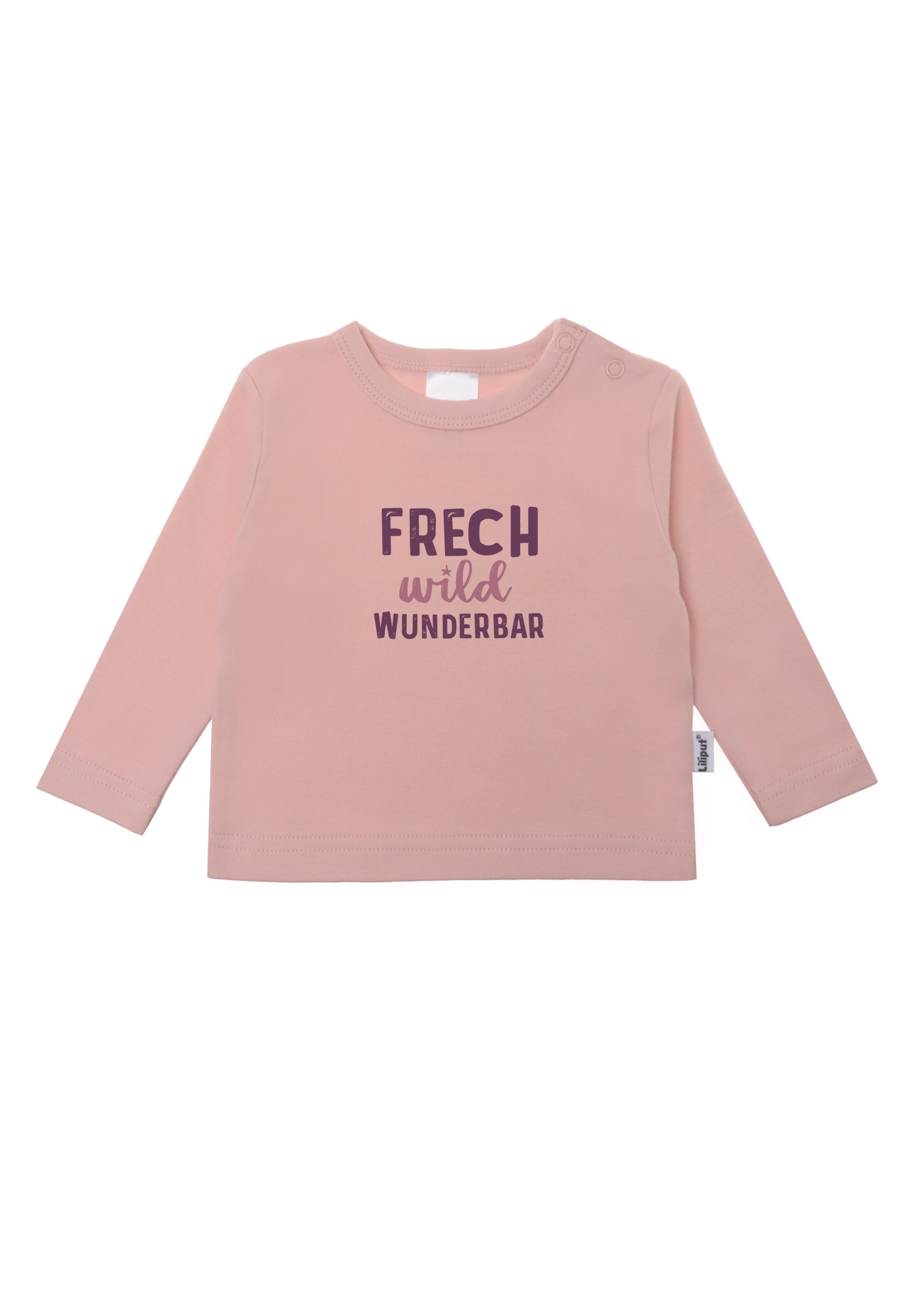 LILIPUT Shirt 'Frech wild wunderbar' in Pink: front