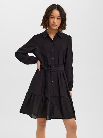 VERO MODA Shirt Dress 'Dharma' in Black: front