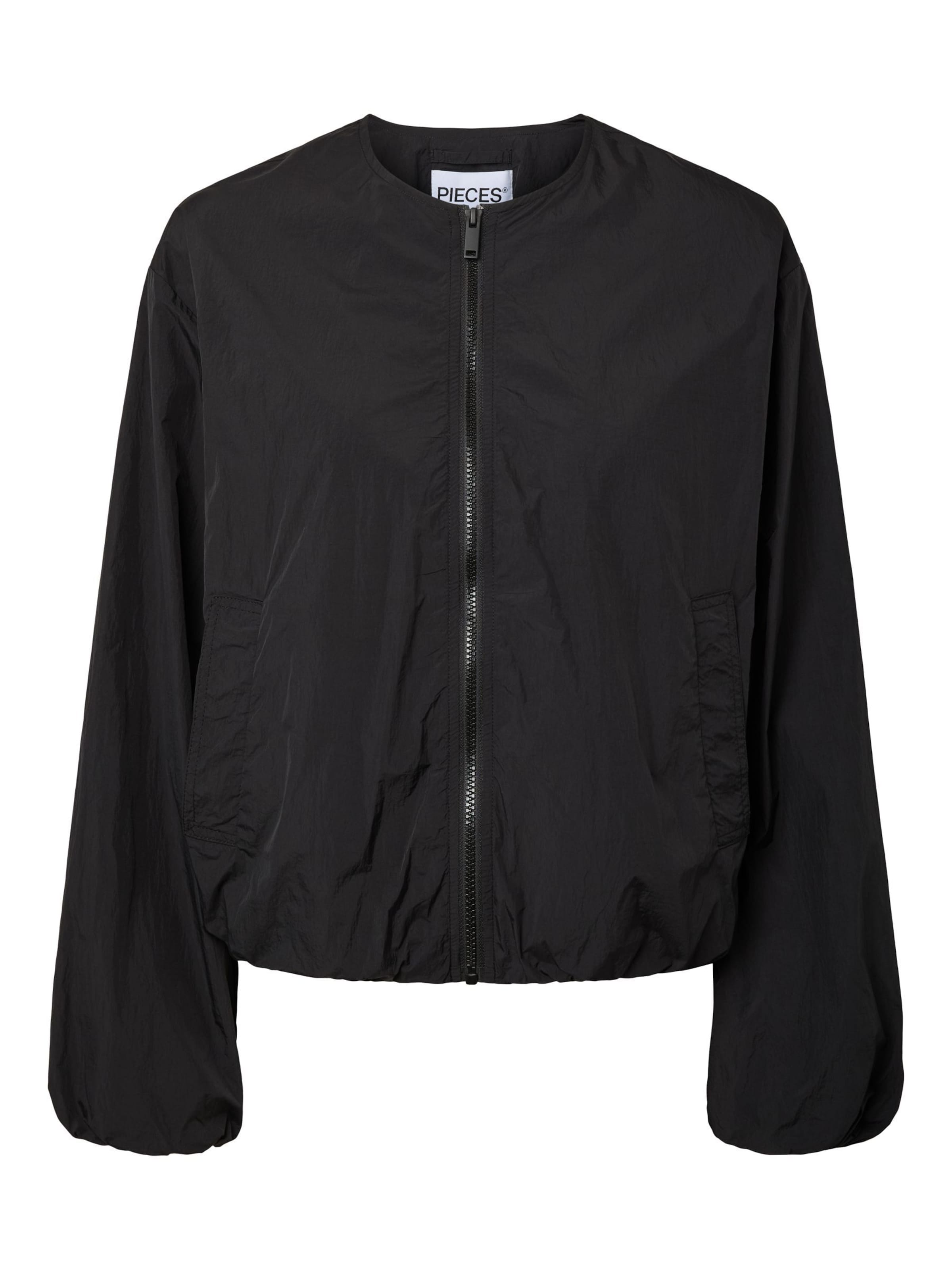 Veste mi-saison 'PCMilly' PIECES en noir : devant