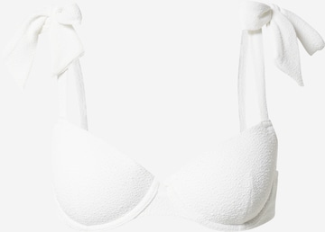 Hunkemöller T-shirt Bikini Top 'Dune' in White: front