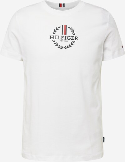 TOMMY HILFIGER T-Shirt in navy / blutrot / weiß, Produktansicht