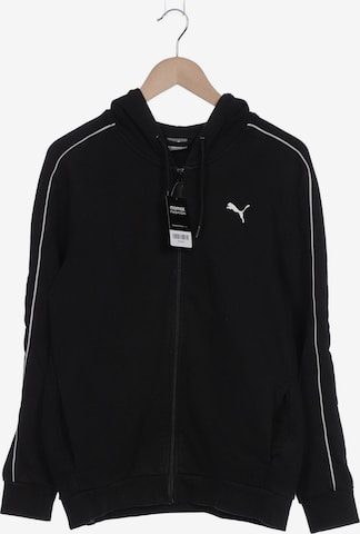 PUMA Sweatshirt & Zip-Up Hoodie in S in Black: front