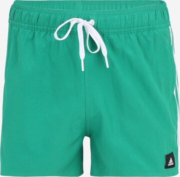 ADIDAS SPORTSWEAR Athletic Swim Trunks '3-Stripes Clx Very-Short-' in Green: front