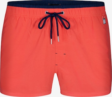 Blackspade Swimming shorts ' Basic ' in Orange: front