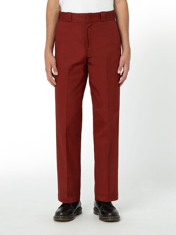 DICKIES - Regular Calças '874 WORK' em vermelho: frente