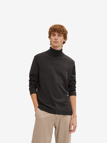 TOM TAILOR - Pullover em preto