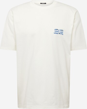 DENHAM T-Shirt 'GROW SLOW FLOWER' in Beige: predná strana