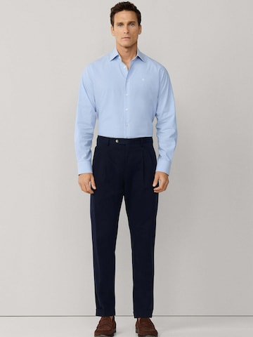 Hackett London Regular Fit Hemd 'END ON END' in Blau