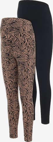 MAMALICIOUS Skinny Leggings 'Iggi' i brun: forside