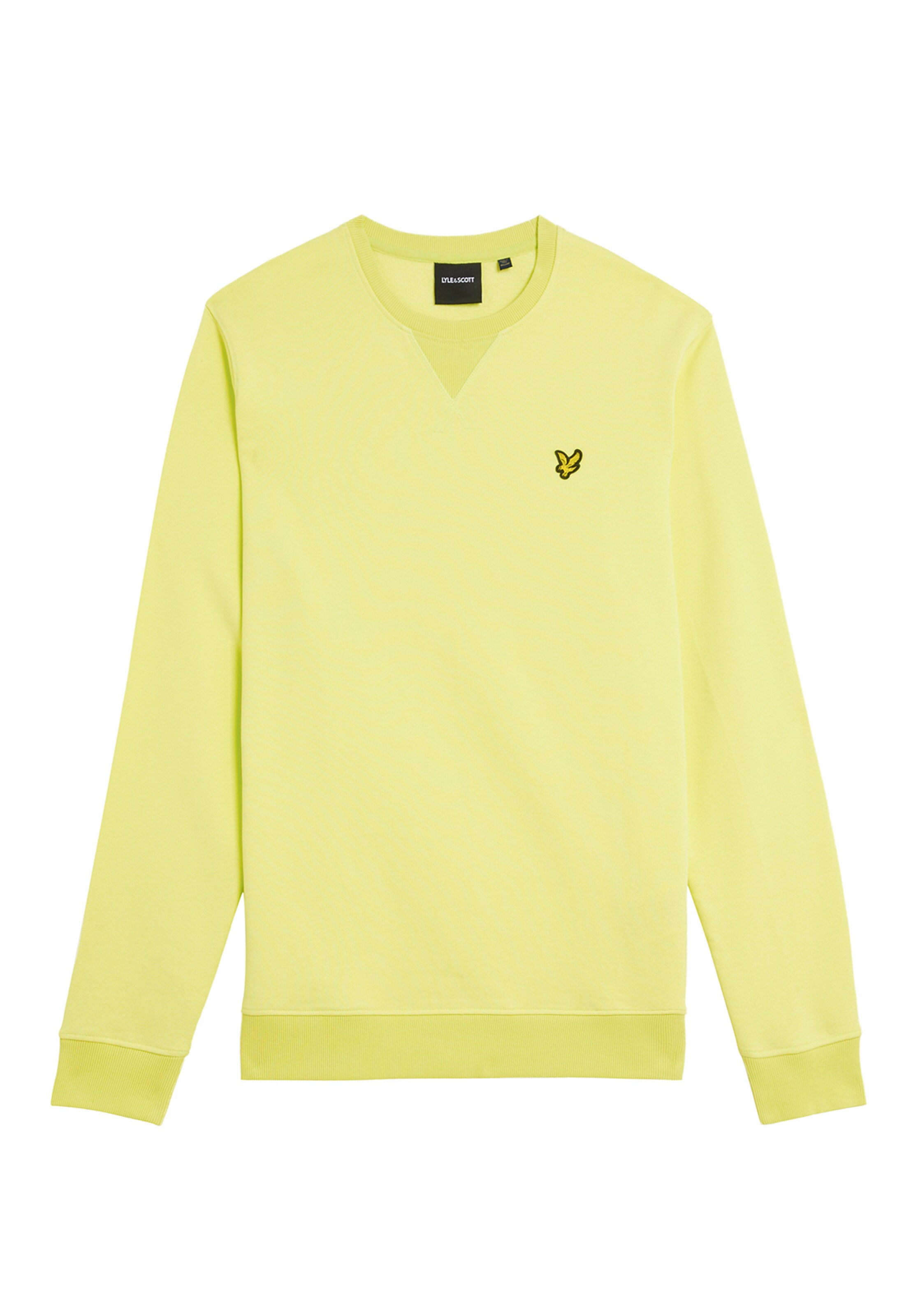 Lyle & Scott Sweatshirt in de kleur Lichtgeel, Productweergave