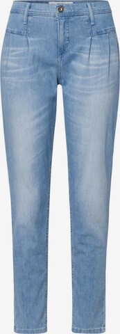 BRAX Slimfit Bandplooi jeans 'Merrit' in Blauw: voorkant