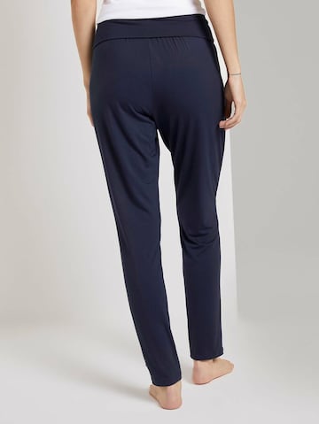 TOM TAILOR Pajama pants in Blue