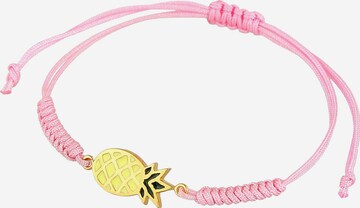 ELLI Armband Ananas, Textil-Armband in Pink