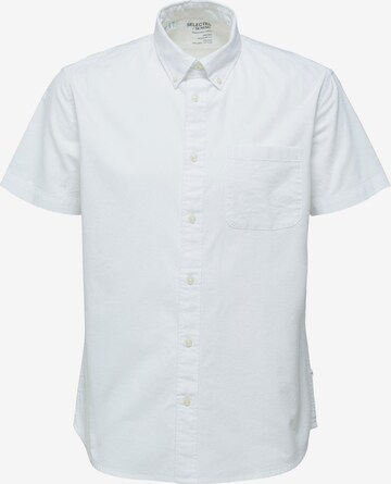 SELECTED HOMME Regular fit Button Up Shirt 'Rick' in White: front