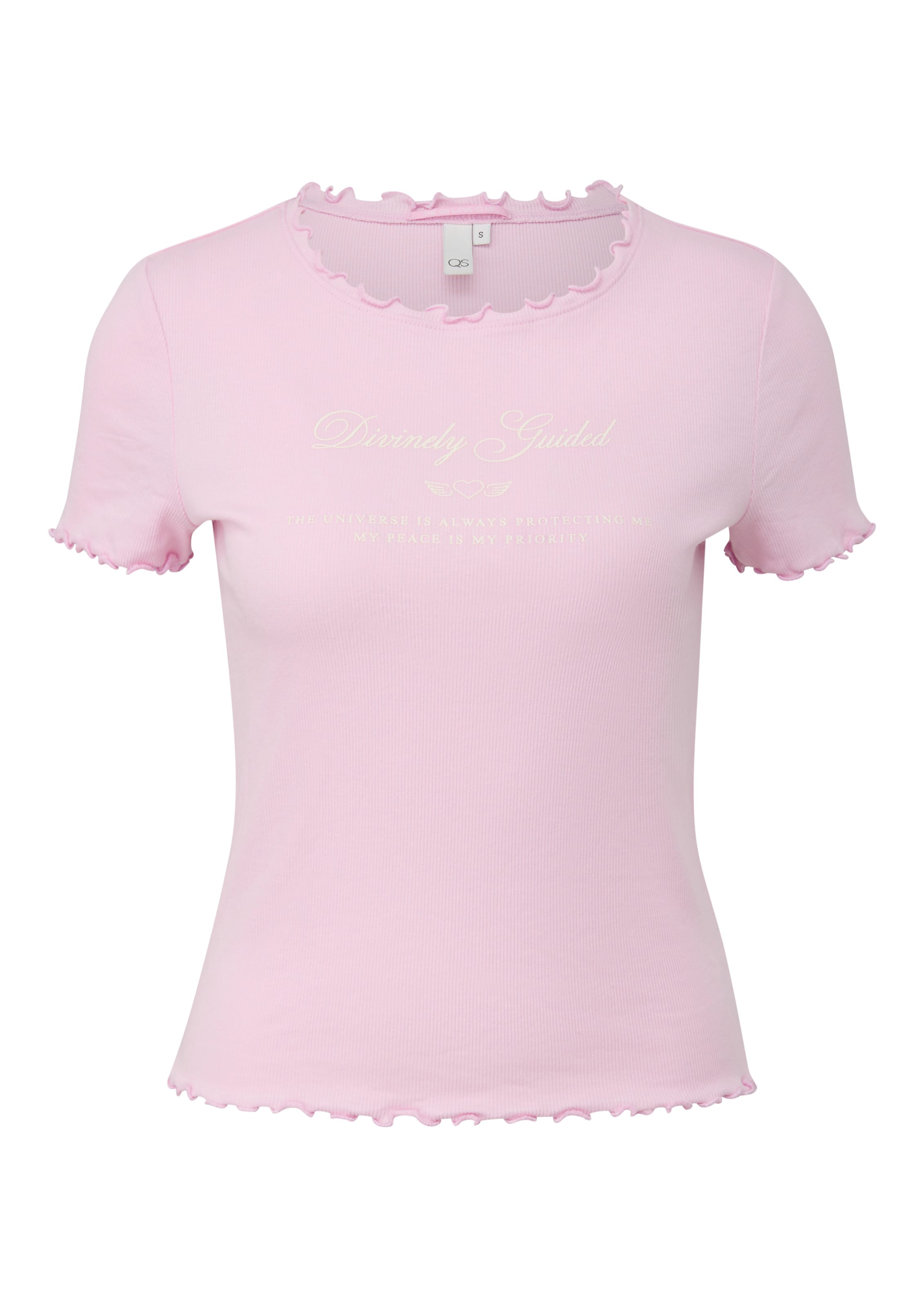 T-shirt QS en rose : devant