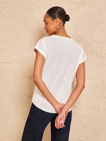 T-shirt love & roses en beige