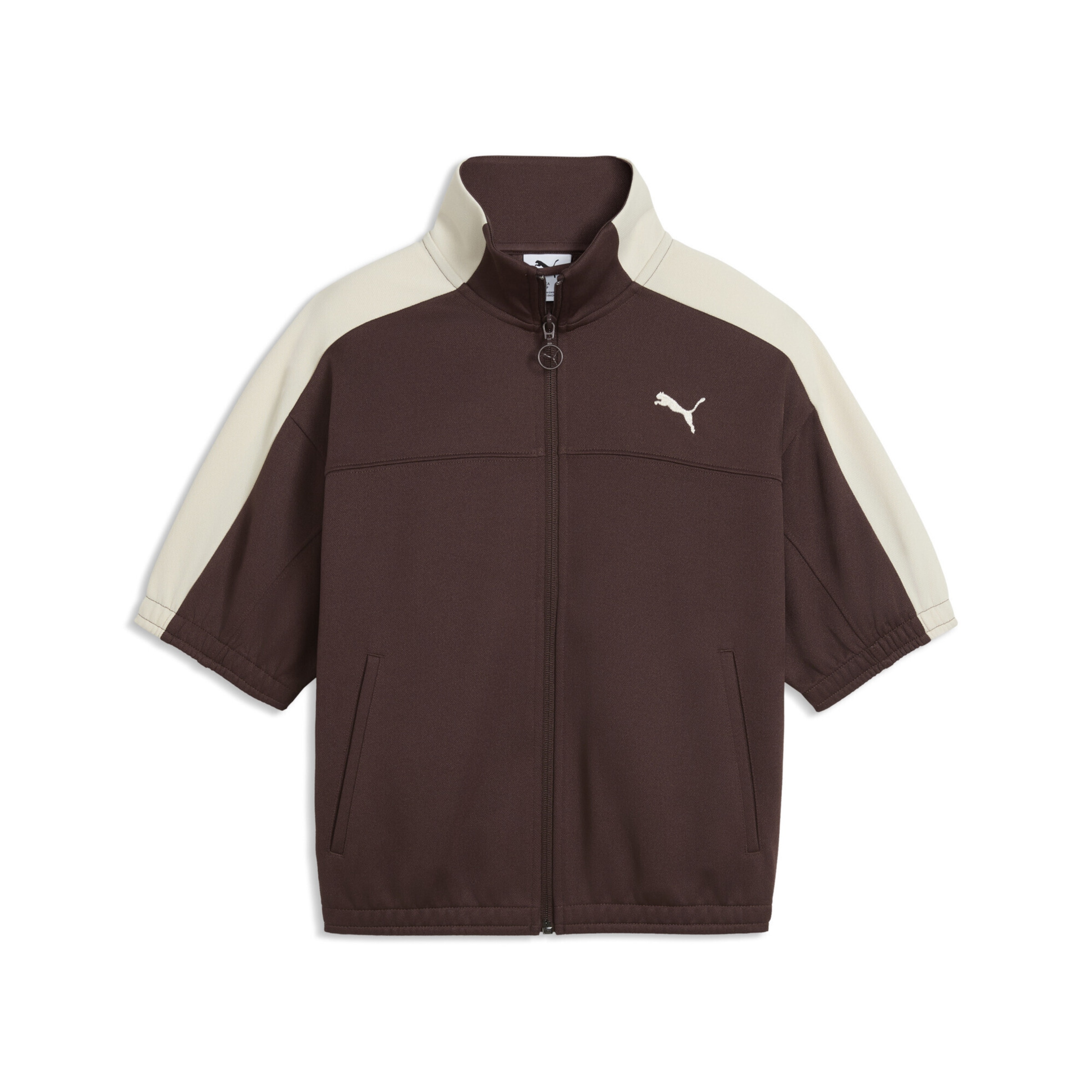Veste de sport 'T7' PUMA en marron : devant