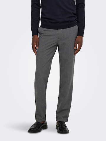 Only & Sons - regular Pantalón chino 'ONSWeft' en gris