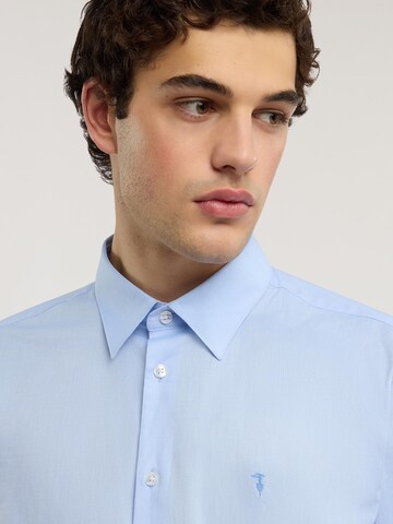 Trussardi Regular fit Button Up Shirt in Blue