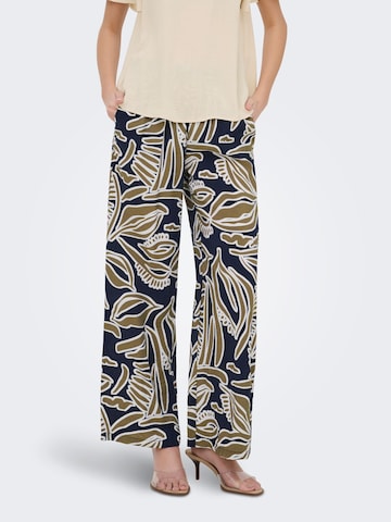 Wide Leg Pantalon 'JDYTroya' JDY en bleu : devant