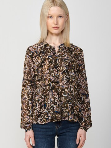 KOROSHI Bluse i blandingsfarvet