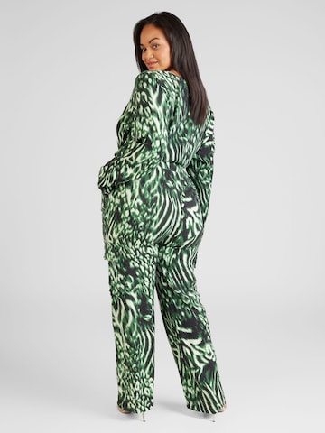 žalia ONLY Carmakoma Standartinis Laisvo stiliaus kelnės 'JADA'