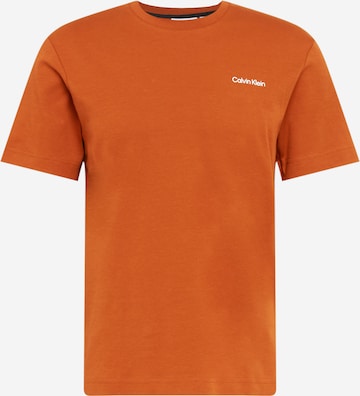Calvin Klein Shirt in Brown: front
