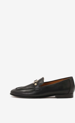Slipper di Kazar in nero: frontale