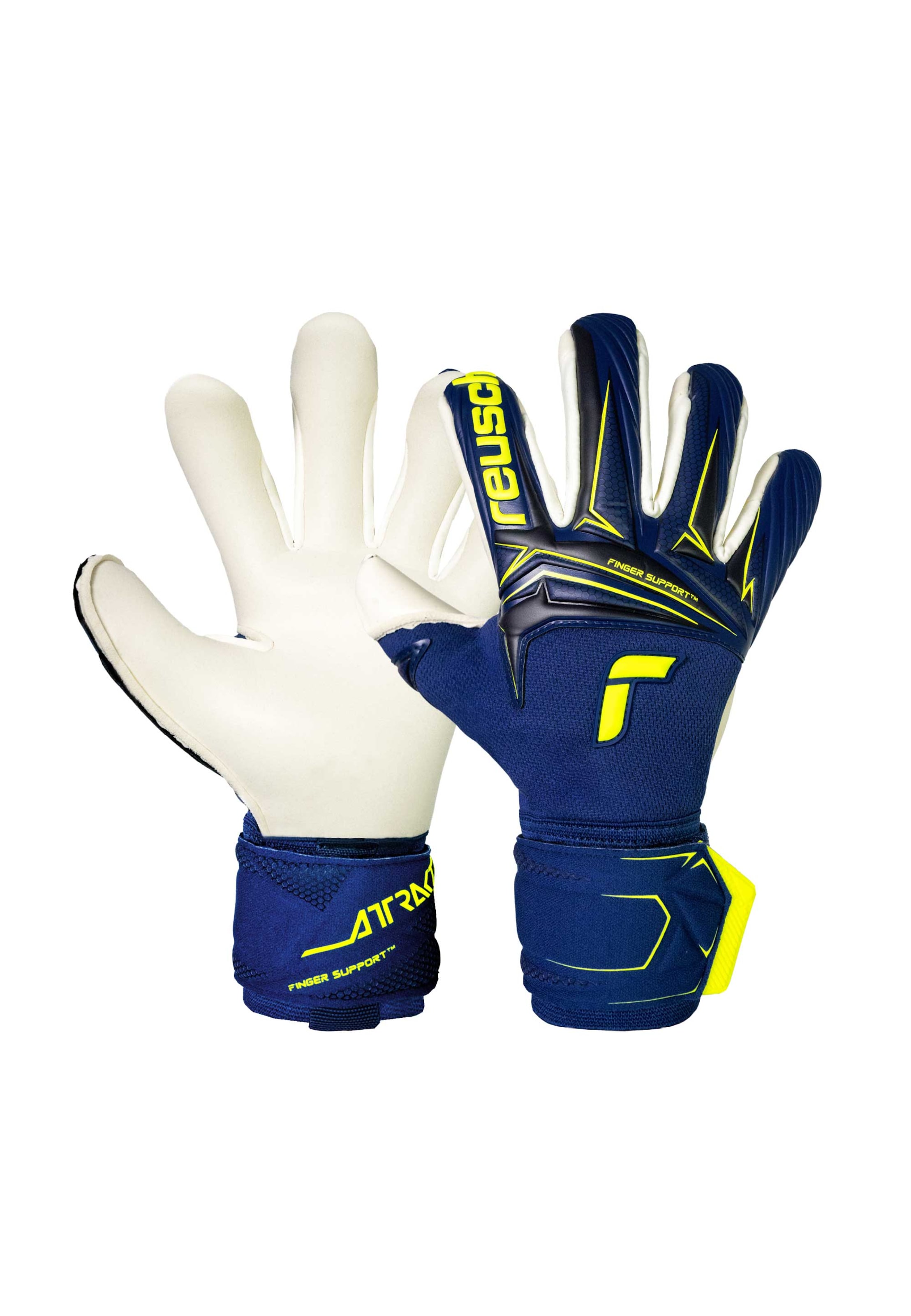 REUSCH Sports gloves 'Attrakt Duo Finger Support' in Dark blue, Item view