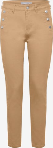 Fransa Slim fit Chino Pants 'Max' in Brown: front