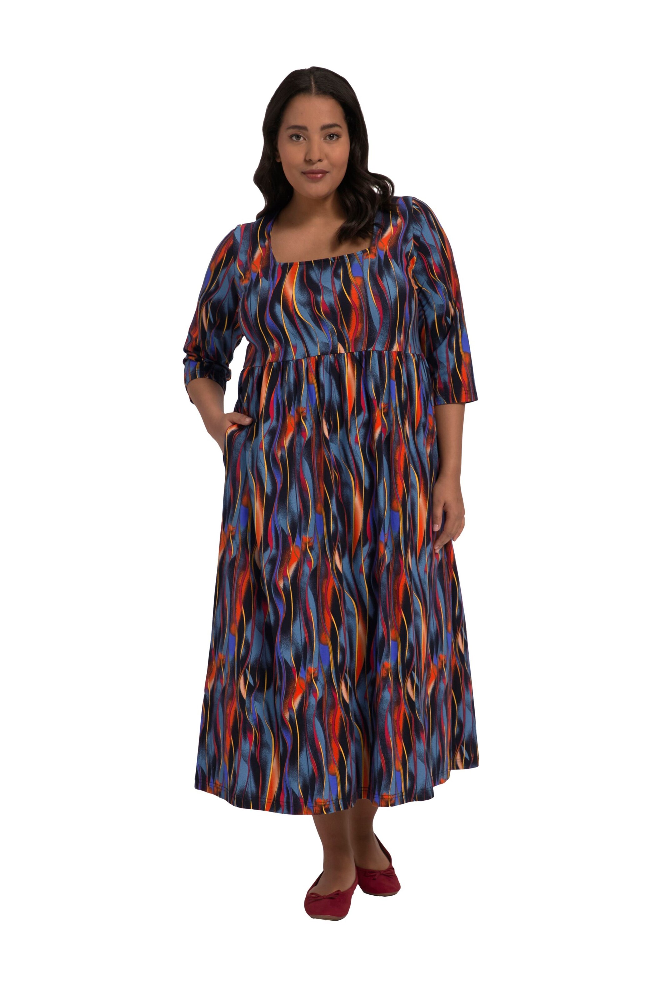 Ulla Popken Jurk in Gemengde kleuren: voorkant