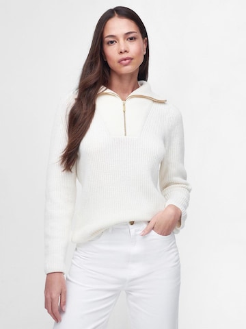 Barbour International - Pullover 'Prost' em branco: frente