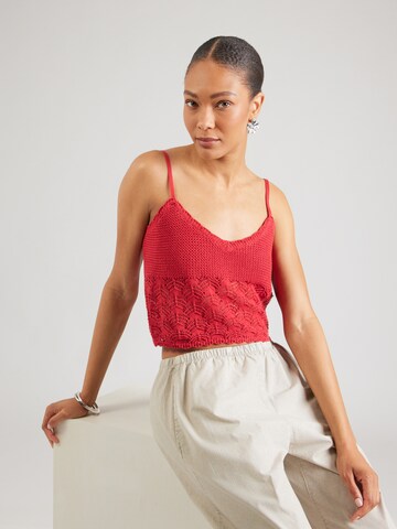 Tops en tricot 'Carola' ABOUT YOU en rouge : devant