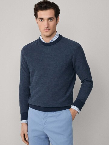 Pullover 'Honeycomb' di Hackett London in blu: frontale