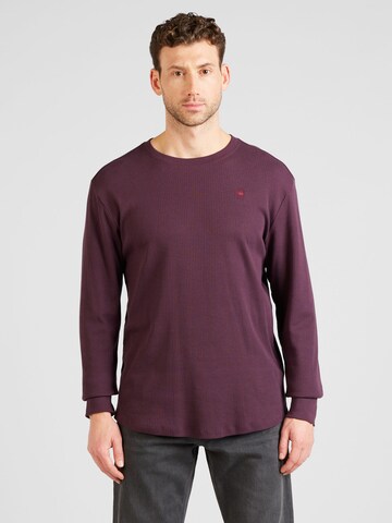 G-Star RAW - Camisa 'Lash' em roxo: frente