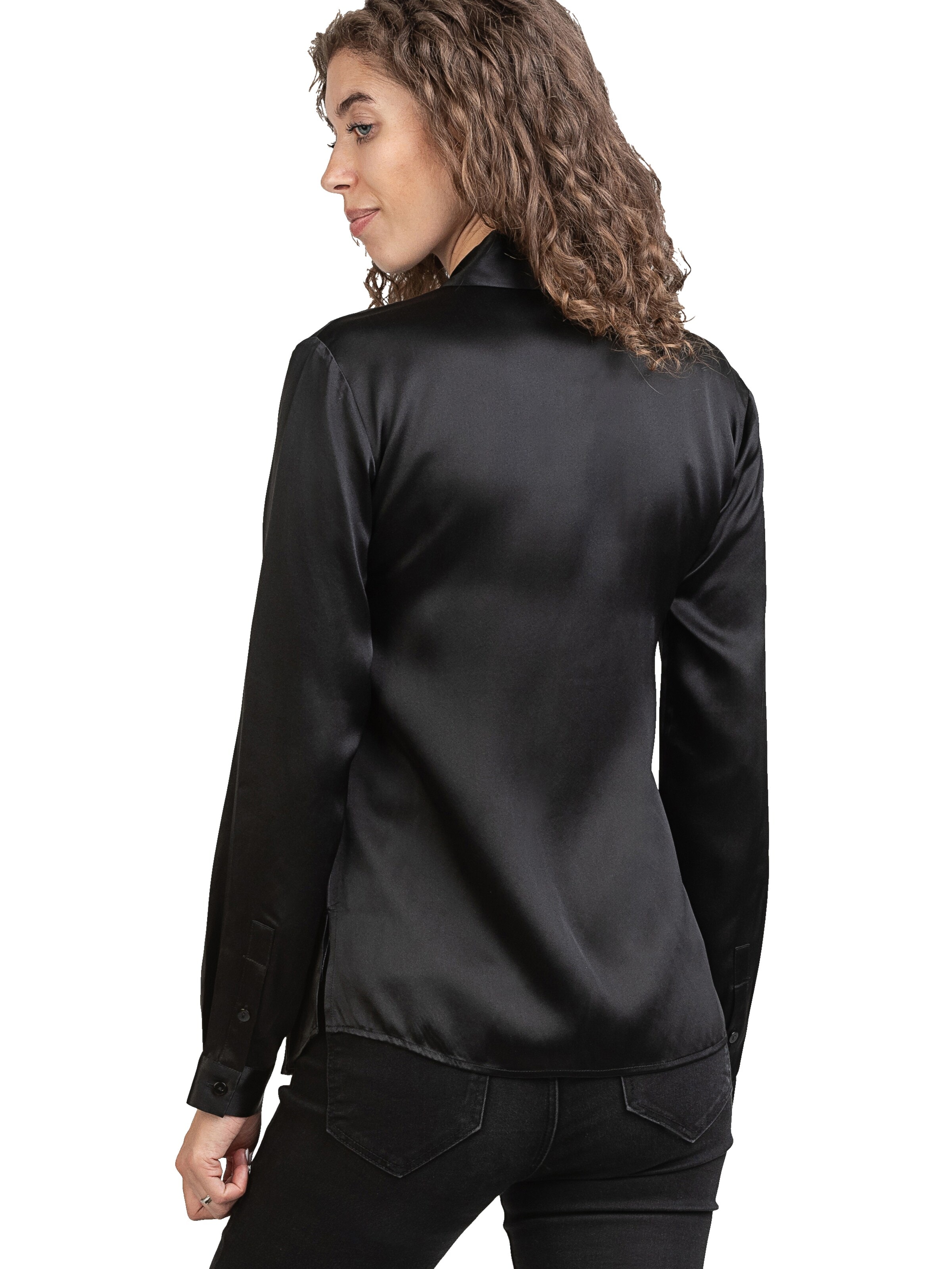 Posh Gear - Blusa 'Seidenbluse Camicia da Donna' en negro