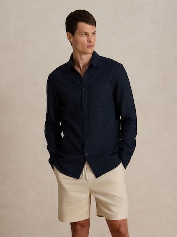 Coupe regular Chemise 'Taha' DAN FOX APPAREL en bleu : devant