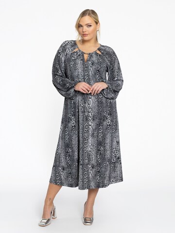 Yoek Dress in Grey