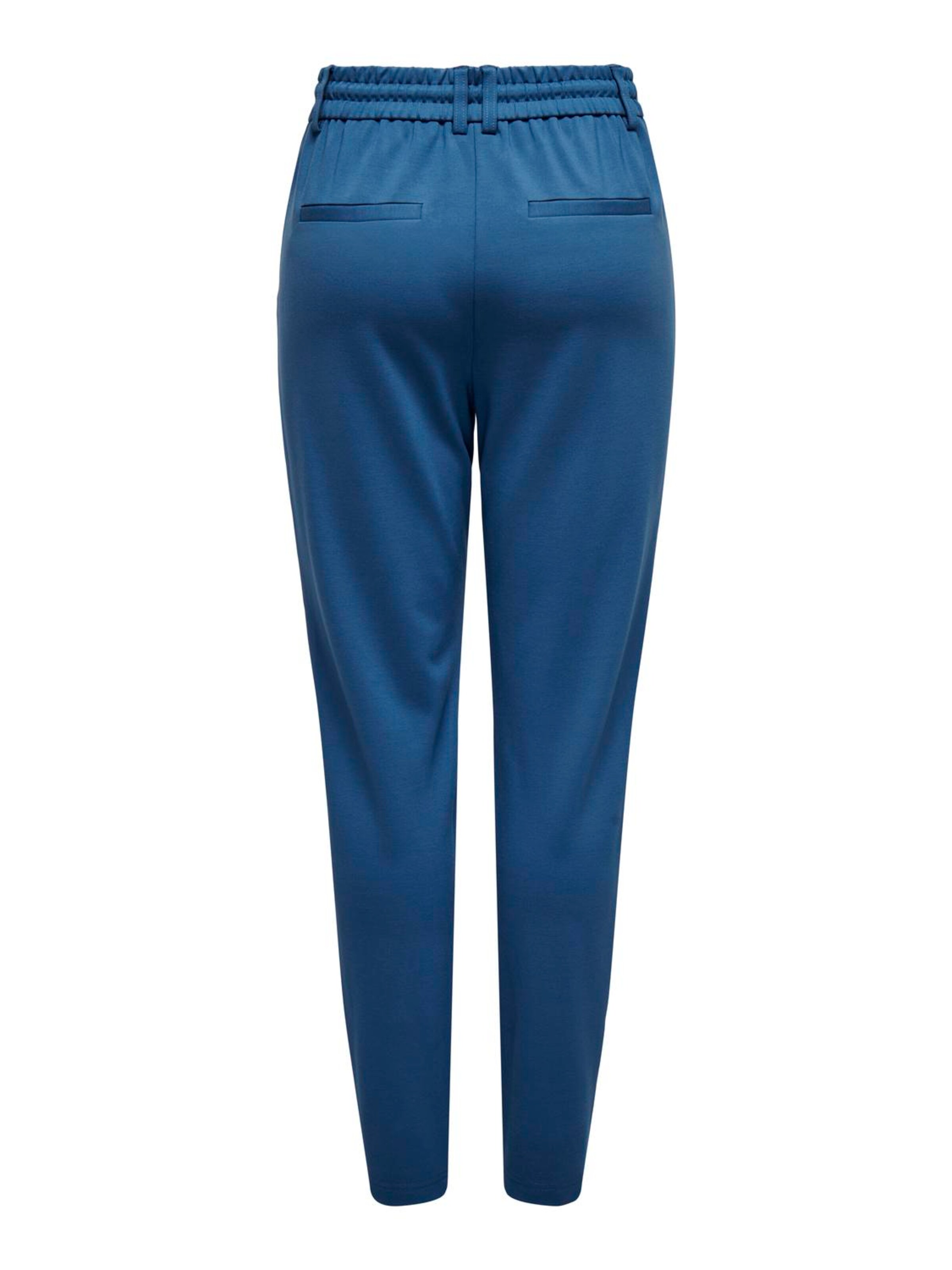 ONLY Slim fit Pleat-Front Pants 'ONLPoptrash' in Blue