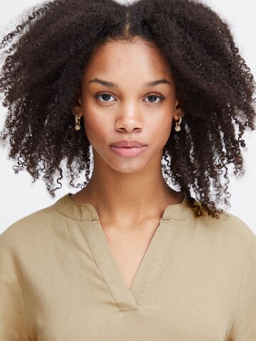 ICHI Jurk ' LINO ' in Beige