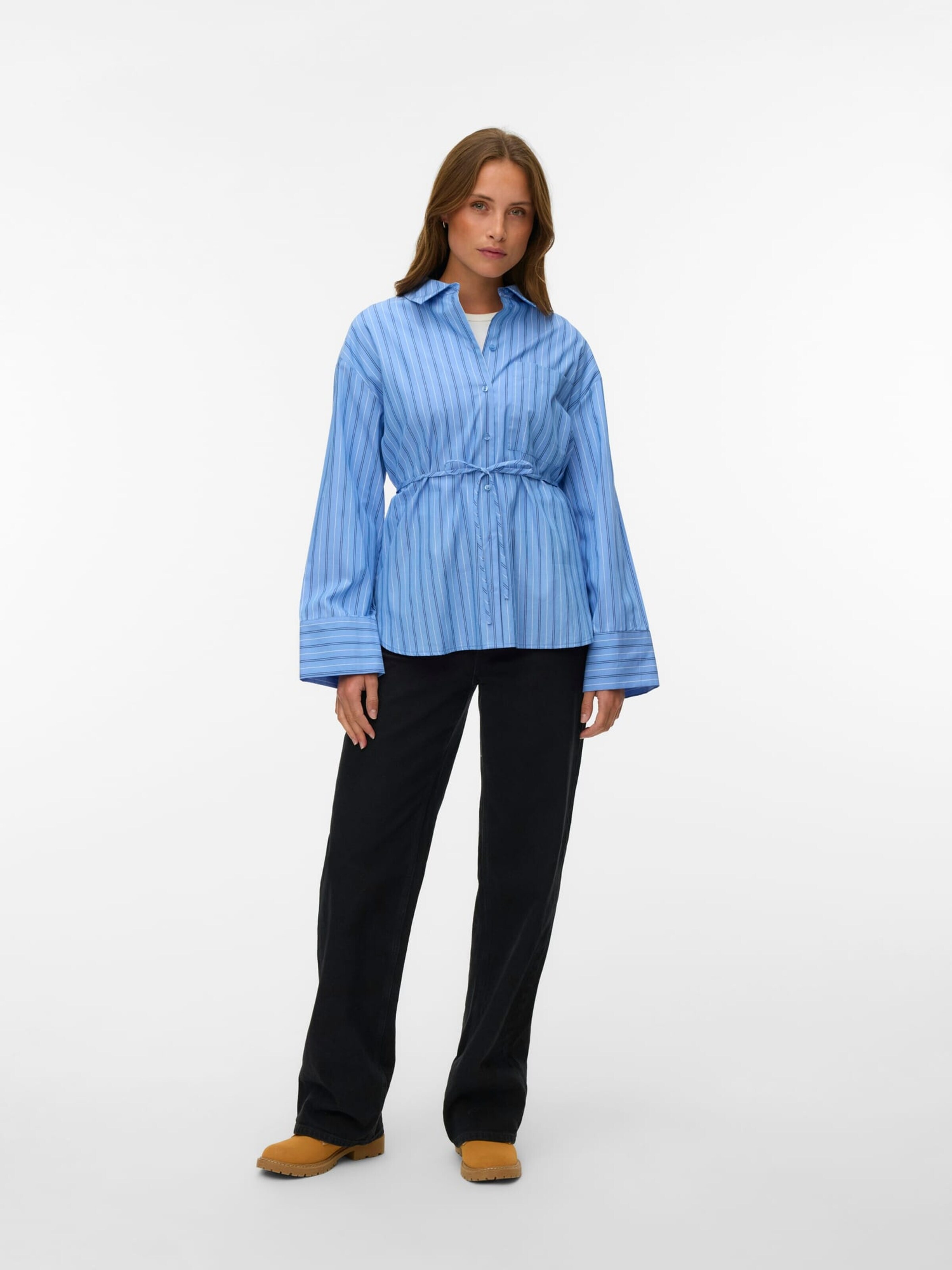 VERO MODA Blouse 'Gina' in Blauw