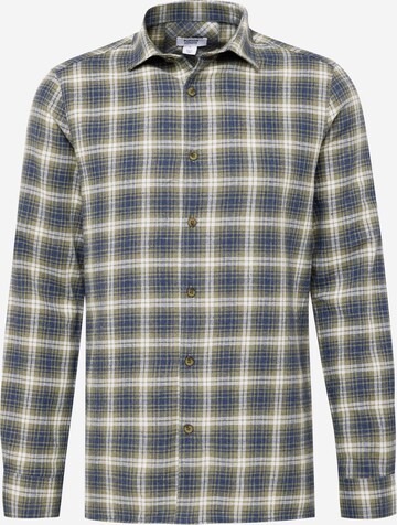 Coupe regular Chemise BURTON MENSWEAR LONDON en vert : devant