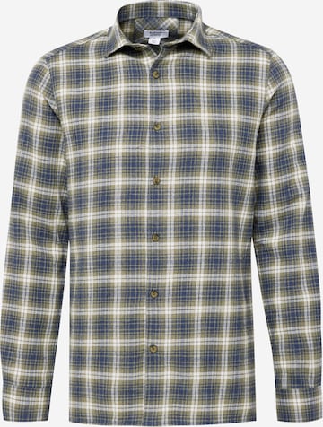 BURTON MENSWEAR LONDON Regular fit Button Up Shirt in Green: front