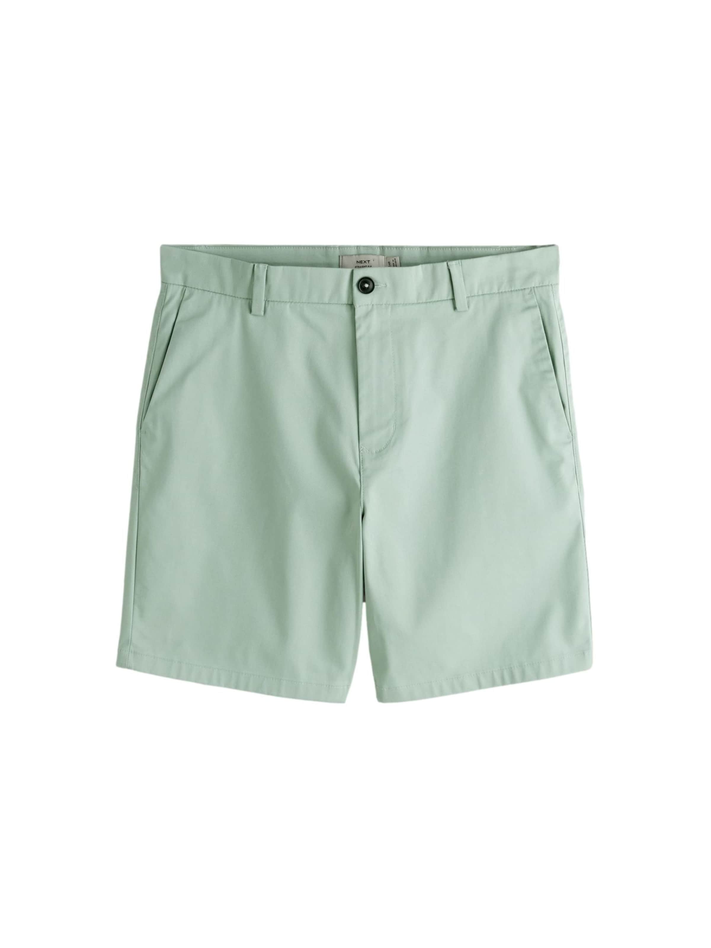 Loosefit Pantalon chino Next en vert : devant