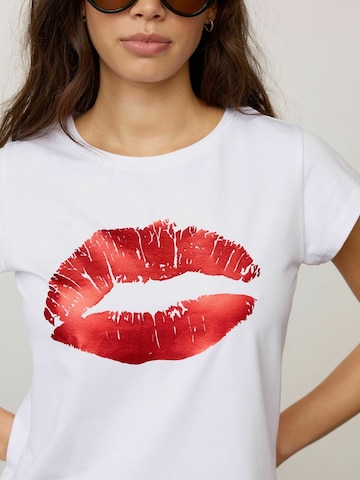 co'couture - Top ' Kiss ' en rojo
