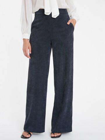 Ana Alcazar Wide leg Broek 'Saskia' in Blauw: voorkant