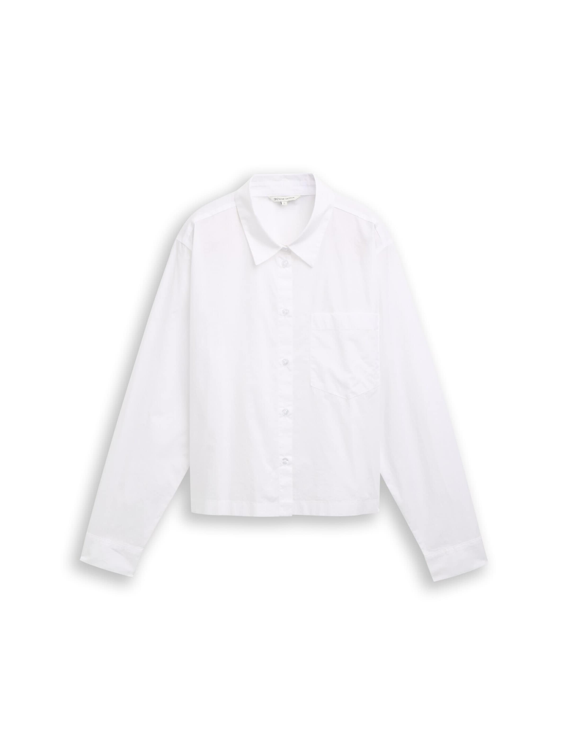 TOM TAILOR DENIM Chemisier en blanc, Vue avec produit