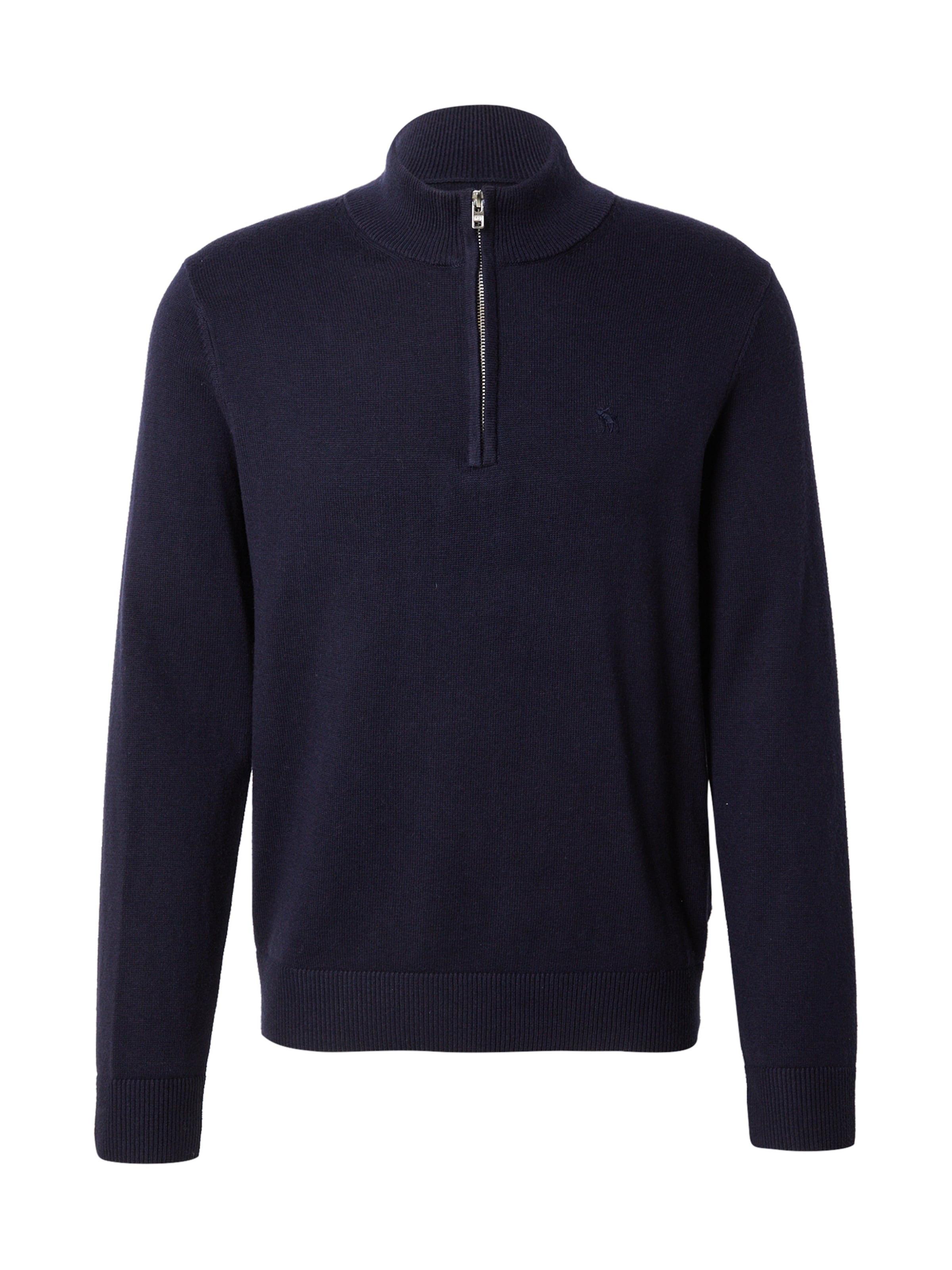 Pulover de la Abercrombie & Fitch pe albastru: față