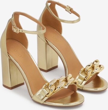 Kazar Strap Sandals in Gold